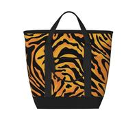 Animal Print Tiger,Lunch Bags Large Capacity Insulated Tote Bag For Women Men Work Picnic Travel