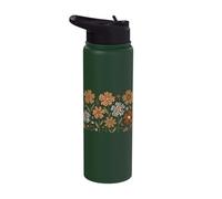 Animal Print Wildflowers Safari Leopard Zebra Boho Floral Stainless Steel Insulated Water Bottle