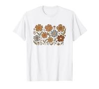 Animal Print Wildflowers Safari Leopard Zebra Boho Floral T-Shirt