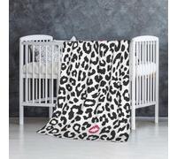 Animal Print With Kiss Shape,Soft Blanket Warm Anti-Pilling Flannel Plush Throw Blanket 76 X 127 cm