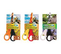 ( ) Animal Printed 13cm Scissors Rounded for Safety Assorted Colour Comfort-Grip Handles Zoo Scissors | Art & Craft Stationery and Office Supplies (3)