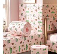 Animal Prints Anti Collision Wall Padding for Kids With Autism - 3D Wall Stickers Decor - DIY Decorative Upholstered Wall Panels, Peel and Stick Headboard for Nursery Playroom Wall(R,40x200 cm)