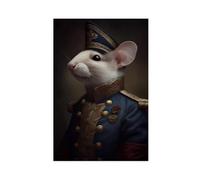 Animal Prints Featuring Rats Wearing Suits during The Renaissance Period Canvas Poster Bedroom Decor Landscape Office Room Decor Gift 12" L X 18" W
