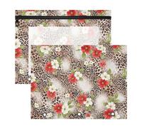 Animal Prints Leopard Large Pencil Pouch Supplies with Zipper