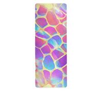 Animal Prints Psychedelic travel yoga mats for women printed, non slip, yoga mat towel non slip with bag for carrying tapete para ejercicio 71x26 inches