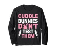 Animal Protection CUDDLE BUNNIES DON'T TEST Animal Testing Long Sleeve T-Shirt