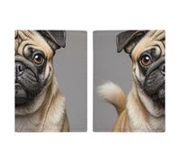 Animal Pug Dog Leather Passport Holder Handmade Passport Cover with Card And Ticket Slot Easy Access Passport Case Passport Wallet Passport Holder for Women And Men, style, 20.3x13.8cm