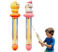 Animal Pull-Action Water Gun Toy, Cartoon Blaster Squirt Guns, Long-range Water Squirter Gun, Cute Water Toys for Kid Outdoor Swimming Pool Beach Summer Party 2PCS (A)