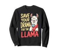 Animal Puns Save Your Drama For The Llama Funny Llama Sweatshirt