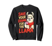 Animal Puns Save Your Drama For The Llama Funny Llama Sweatshirt