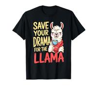 Animal Puns Save Your Drama for The Llama Funny Llama T-Shirt
