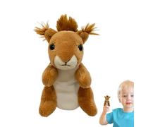 Animal Puppets Kids - Squirrel Hand Puppet Toy, Plush Show Accessory, Interactive Storytelling Puppet With Soft Cuddly Design | Birthday Theater Use For Children Play Acting Classroom Fun
