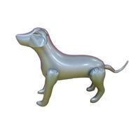 Animal Puppy Pet Figure Inflatable Dog Mannequin for Decor Play Livestock Theme Party Pool Birthday Photo Prop Gift,silver color, 2-PACK