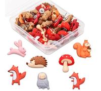 Animal Push Pins, 30PCS Cartoon Bear Bunny Thumbtack Drawing Pin Thumb Tacks Animal Decorative Push Pins for Map Pinboard Photo Display Wall Office School Home Use