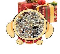 Animal Puzzle, Dog Frame Design Matching Toy, Wooden Colored Animal Jigsaw Puzzle, Ideal For Learning Activities Preschool Boy Girl Youth Adult Elderly Friend