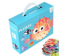 Animal Puzzle - Toddler Jigsaw Play Set for Kids | Bright Design with Storage Box, Educational Activity Toy, Engaging Brain Skills, Ideal for Preschool, Growth, Entertainment