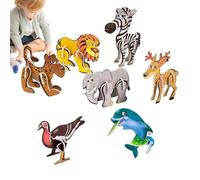 Animal Puzzles for Kids | 7 Patterns 3D Fun Foam Educational Toys,Kids Small Puzzles | for Birthday Preschool Kindergarten Homeschooling Early Childhood Travel Home Yard Patio