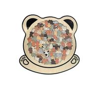 Animal Puzzles for Kids, Colored Dog Framed Board, Matching Wooden Puzzle with Pieces, Educational Game with Sturdy Design, Learning Toy for Boy Girl Adult Youth Friend Preschool Tabletop Kindergarten