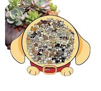 Animal Puzzles for Kids - Matching Board Game, Wooden Colored Jigsaw with Sturdy Finish, Educational Toy, Ideal for Workplace Preschool Kindergarten