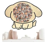 Animal Puzzles for Kids - Matching Board Game, Wooden Colored Jigsaw with Sturdy Finish, Educational Toy, Ideal for Workplace Preschool Kindergarten