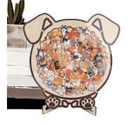 Animal Puzzles | Irregular Animal Desk Ornament,Framed Wooden Puzzle,for Indoor Living Room Study Bedroom Shelf Display Adults Kids