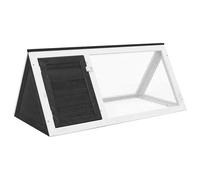 Vidaxl Animal Rabbit Cage Grey Wood