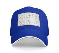 Animal Rabbit Fox Dee Print Baseball Cap Golf Dad Hat Adjustable Original Classic Cap Casquette,Outdoor Sports Casual Wear Blue