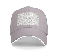 Animal Rabbit Fox Dee Print Baseball Cap Golf Dad Hat Adjustable Original Classic Cap Casquette,Outdoor Sports Casual Wear Gray