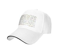 Animal Rabbit Fox Dee Print Baseball Cap Golf Dad Hat Adjustable Original Classic Cap Casquette,Outdoor Sports Casual Wear White
