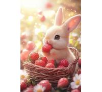 Animal Rabbit Fruit Jigsaw Puzzles for Adults 700 Pieces Educational Toys Challenging Game 700 Piece Puzzles for Adults for The Whole for Women Gifts for Men