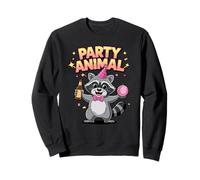 Animal Raccoon Cute Funny Birthday Vibes Sweatshirt
