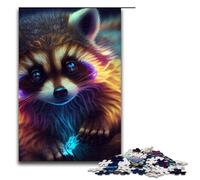 Animal Raccoons Adult Jigsaw Puzzles Pieces Puzzles for Adults Brain-Challenging DIY Decorative Game Family Interactive Toy 1000 PCS(75x50cm)