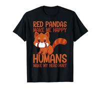Animal Red Pandas Make Me Happy Funny T-Shirt
