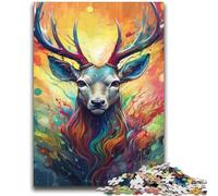 Animal Reindeer Jigsaws 2000 Pieces for Teenagers,Help The Brain Exercise Addictive Toys to Cultivate Patience Parent-child Interaction (70X100cm)