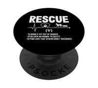 Animal Rescue Heartbeat SHelter Help Love PopSockets Adhesive PopGrip