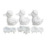 Animal Resin Molds - Sea Gull Shape Casting Moulds, 3-Piece Set with Details, Flexible Transparent Silicone, Easy Release Non-Stick Exterior, for Home Room Wedding Holiday Party Dinner Table