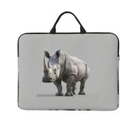 Animal Rhino Print 14in Laptop Case Sleeve Notebook Cover Bag For Daily Work Business Trips Bag Case