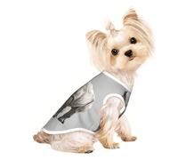 Animal Rhino Print Dog Shirt Summer Pet T-Shirts Stretchy Cats Dogs Tee Shirt Sleeveless Tank Top Dog Vest