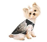 Animal Rhino Print Dog Shirt Summer Pet T-Shirts Stretchy Cats Dogs Tee Shirt Sleeveless Tank Top Dog Vest