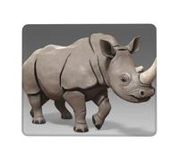 Animal Rhino Print Mouse Pad 7.9 x 9.5 in, Anti Slip Rubber Base Computer Mouse pad for Computers Laptop Office Desk Accessories