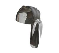 Animal Rhino Print Unisex Sweatband Wide Headband Breathable Head Scarf Absorb Sweat Bandanas for Running Fishing Black