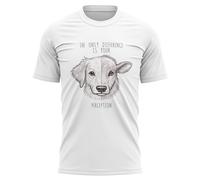 Animal Rights Mens T Shirt - The Only Difference is Your Perception Tee - Vegan Slogan Top for Him - Vegetarian Veggie Gift, L, White