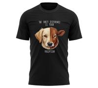 Animal Rights Mens T Shirt - The Only Difference is Your Perception Tee - Vegan Slogan Top for Him - Vegetarian Veggie Gift, XL, Black