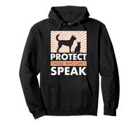 Animal Rights PROTECT THOSE WHO CAN'T SPEAK Animal Welfare Pullover Hoodie