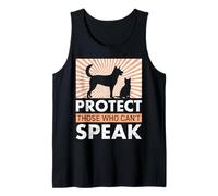 Animal Rights PROTECT THOSE WHO CAN'T SPEAK Animal Welfare Tank Top