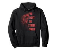 Animal rights WE MUST BE THEIR VOICE Animal rights activists Pullover Hoodie