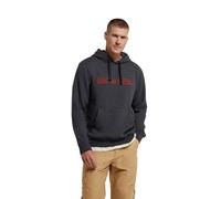 Animal Rocky Mens Hoodie - Stretch Cuffs, Post-Surf Layer & Kangaroo Pocket - Best for Spring Summer, Skiing, Sports & Walking Dark Grey S