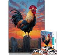 Animal Rooster Adult Jigsaws 1000 Pieces Difficult,Family Game Stress Reliever Difficult Challenge Secret Santa Gifts (50x75cm)