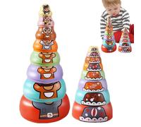 Animal Russian Nesting Dolls - 12cm Stackable Heatproof Toy Set, Vibrant Dinosaur Patterns,Shockproof Creative Russian Dolls For Children Birthday Gift Playroom Display Collection Fun Activity