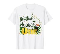 Animal Safari First Birthday Party Jungle Brother Wild-One T-Shirt